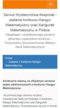 Mobile Screenshot of kangurmatematyczny.org