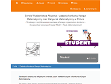 Tablet Screenshot of kangurmatematyczny.org